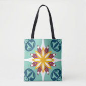 Tote Bag Elégant & Chic Floral Marocain mosaïque Carrelage  (Devant)