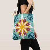 Tote Bag Elégant & Chic Floral Marocain mosaïque Carrelage  (De près)