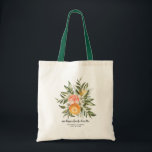 Tote Bag Élégant Citrus Botanical Bridesmaid Favoriser le S<br><div class="desc">Merci à vos meilleures filles de se tenir à vos côtés avec ces sacs fourre-tout uniques. Le cadeau parfait pour votre week-end de fête de plage! Nos sacs à l'aquarelle design chic citrus sont le moyen parfait pour votre équipe d'attirer toute l'attention partout où vous et vos filles allez! Ajoutez...</div>
