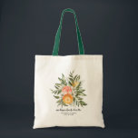 Tote Bag Élégant Citrus Botanical Bridesmaid Favoriser le S<br><div class="desc">Merci à vos meilleures filles de se tenir à vos côtés avec ces sacs fourre-tout uniques. Le cadeau parfait pour votre week-end de fête de plage! Nos sacs à l'aquarelle design chic citrus sont le moyen parfait pour votre équipe d'attirer toute l'attention partout où vous et vos filles allez! Ajoutez...</div>