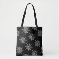 Elégant cristaux de glace Motif sur noir