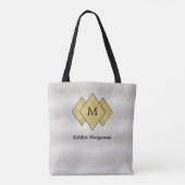 Tote Bag Élégant Cuir blanc Faux (Dos)