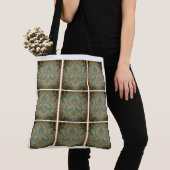 Tote Bag Elegant Damask (De près)