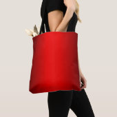 Tote Bag Élégant dégradé rouge à noir (De près)
