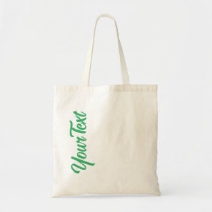 Tote Bag Elégant design moderne Sea Green Texte manuscrit