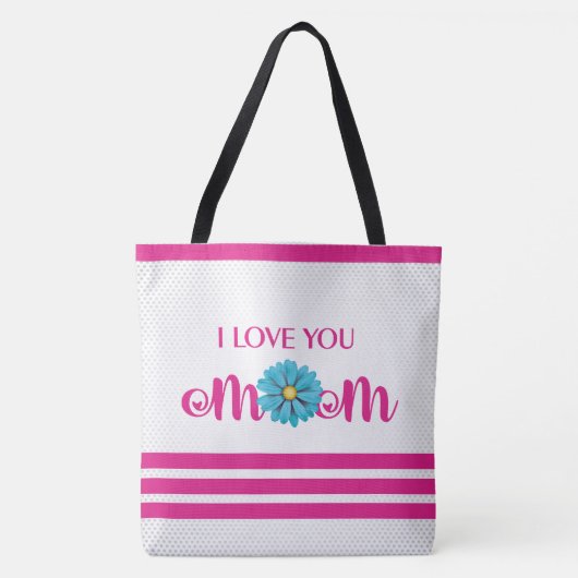 Tote Bag Elegant Design Texte Meilleure maman Ever pour la (Devant)