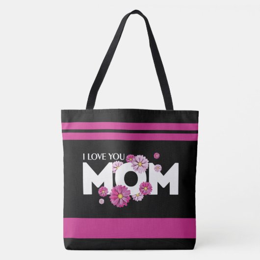 Tote Bag Elegant Design Texte Meilleure maman Ever pour la (Devant)