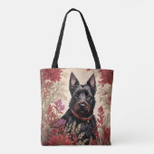 Tote Bag Elégant écossais Terrier Portrait de chien (Dos)