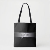 Tote Bag Élégant écriture de script de monogramme modifiabl (Devant)