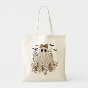 Tote Bag Elégant Fantôme de dentelle avec Bow   Fantôme flo