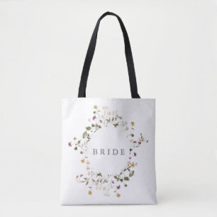 Tote Bag Élégant Fleur sauvage séché Pampas Mariage Floral