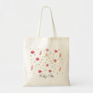 Tote Bag Élégant Fourre-tout Aquarelle Jolie Avec Fleurs Ro