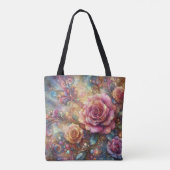 Tote Bag Elégant jardin rose Art Nouveau (Dos)
