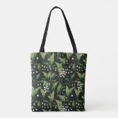 Tote Bag Elégant Lilly de la vallée motif (Dos)