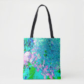 Tote Bag Élégant Limelight rose et bleu Hydrangea (Devant)
