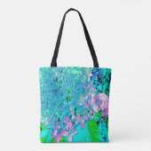 Tote Bag Élégant Limelight rose et bleu Hydrangea (Dos)