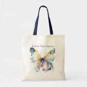 Tote Bag Elegant Live Laugh Love Butterflies (Devant)
