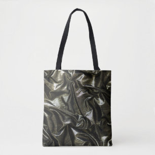 Tote Bag Elégant look satin noir fourre-tout