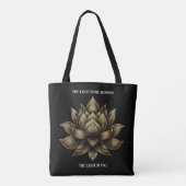 Tote Bag Elégant Lotus Lotus Fleur La Lumière en moi ... (Dos)