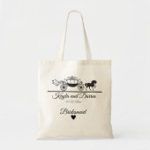 Tote Bag Élégant Mariage de cheval et de buggy (Devant)