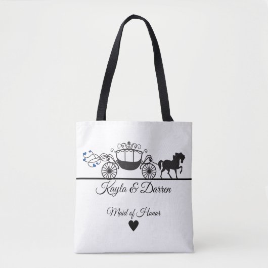 Tote Bag Élégant Mariage de cheval et de buggy (Devant)