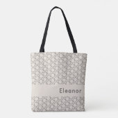 Tote Bag Élégant Mi-Siècle Moderne Personnalisé (Dos)