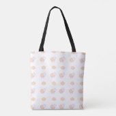 Tote Bag Elégant Mignonne Mouton Rose Avec Nuages Motif (Dos)