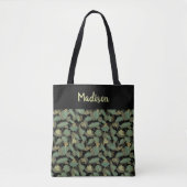 Tote Bag Élégant modèle botanique de feuille (Devant)
