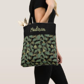Tote Bag Élégant modèle botanique de feuille (De près)