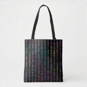 Tote Bag Elegant Modern Colorful Beads Circles Dots Pattern (Devant)