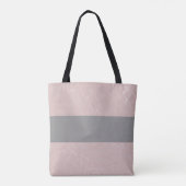 Tote Bag Élégant moderne argenté triangles géométriques ros (Dos)