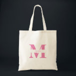 Tote Bag Élégant Moderne Cute Rose Personnalisé Monogramme<br><div class="desc">Ce sac fourre-tout rose élégant et tendance est l'accessoire parfait pour toute fête ou tout ensemble de servantes d'honneur. Conçu dans un style moderne et minimaliste, il dispose d'un monogramme personnalisé Nom et Initiale, qui ajoute une touche de sophistication et d'unicité. La teinte rose douce est à la fois chic...</div>
