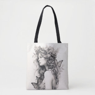 Tote Bag Élégant Moderne Simple Personnalisé Ajoutez Votre