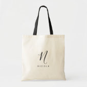 Tote Bag Élégant monogramme (Devant)