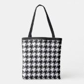 Tote Bag Élégant Monogramme noir et blanc (Dos)