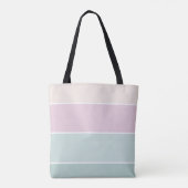 Tote Bag Élégant Monogramme personnalisé Ombre rose (Dos)