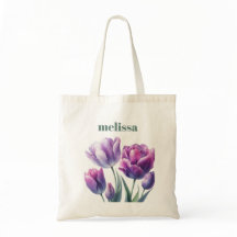 Élégant monogramme violet personnalisé