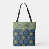 Tote Bag Elégant motif aquarelle marguerite (Dos)