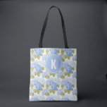 Tote Bag Élégant Motif de fleurs d'hydragea bleu<br><div class="desc">Portez l'élégance partout où vous allez avec le Sac fourre-tout Motif Monogramme Elégant Blue Hydrangea Flowers. Ornée de délicates fleurs d'hydrangée bleue, cette fourre-tout allie beauté intemporelle et fonctionnalité quotidienne. Le monogramme personnalisé apporte une touche unique, en faisant un accessoire élégant pour le shopping, le travail ou le voyage. Spacieux...</div>