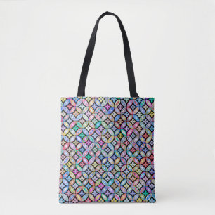 Tote Bag Élégant Motif en verre Abstrait coloré