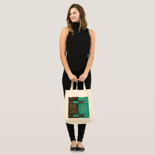 Tote Bag Élégant Motif géométrique Tribal Africain