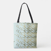 Tote Bag Élégant Motif Gold Green Leaf (Dos)