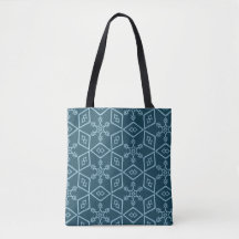 Élégant Motif Turquoise Snowflake