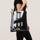 Tote Bag Élégant New York City Brooklyn Yellow Taxi Nyc (De près)