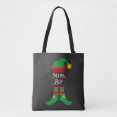 Tote Bag Élégant Noël des elfes de maman (Devant)