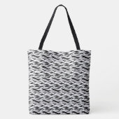 Tote Bag Élégant noir et blanc (Dos)