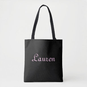 Tote Bag Élégant noir et rose