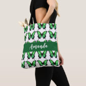 Tote Bag Élégant nom du Motif vert Butterly (De près)