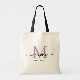 Tote Bag Élégant Noms Personnalisés de Demoiselles d'Honneu