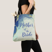 Tote Bag Élégant or et bleu, Abstraite, Mère de la mariée (De près)